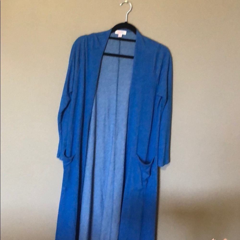 Heather Blue LuLaRoe Sara cardigan NWOT